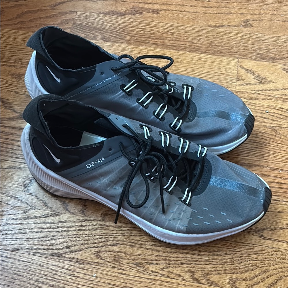 Nike Men’s EXP-X14 Black and Gray Sneakers